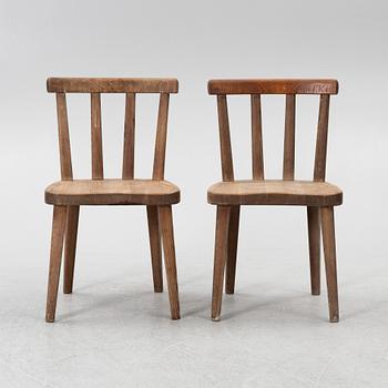 Axel Einar Hjorth, stolar, fyra stycken, "Utö", Nordiska Kompaniet, 1930-tal.