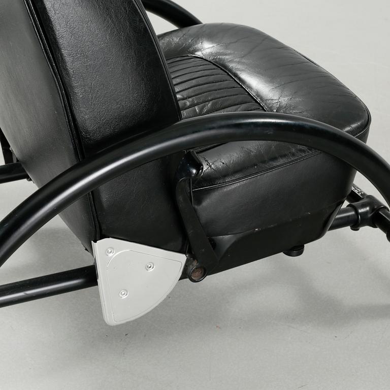 "Rover chair" by Ron Arad, One Off Ltd, London, 1980s.