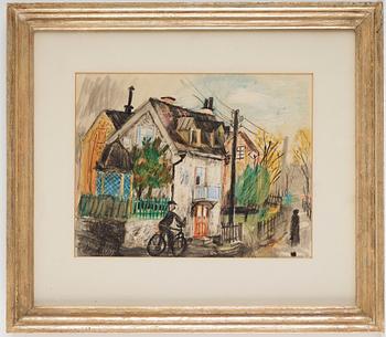 Olle Olsson-Hagalund, Street scene Hagalund.