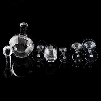 SIGVARD BERNADOTTE, glasservis, 89 delar.  "Marianne Millenium", Sigvard Bernadotte, 2000.