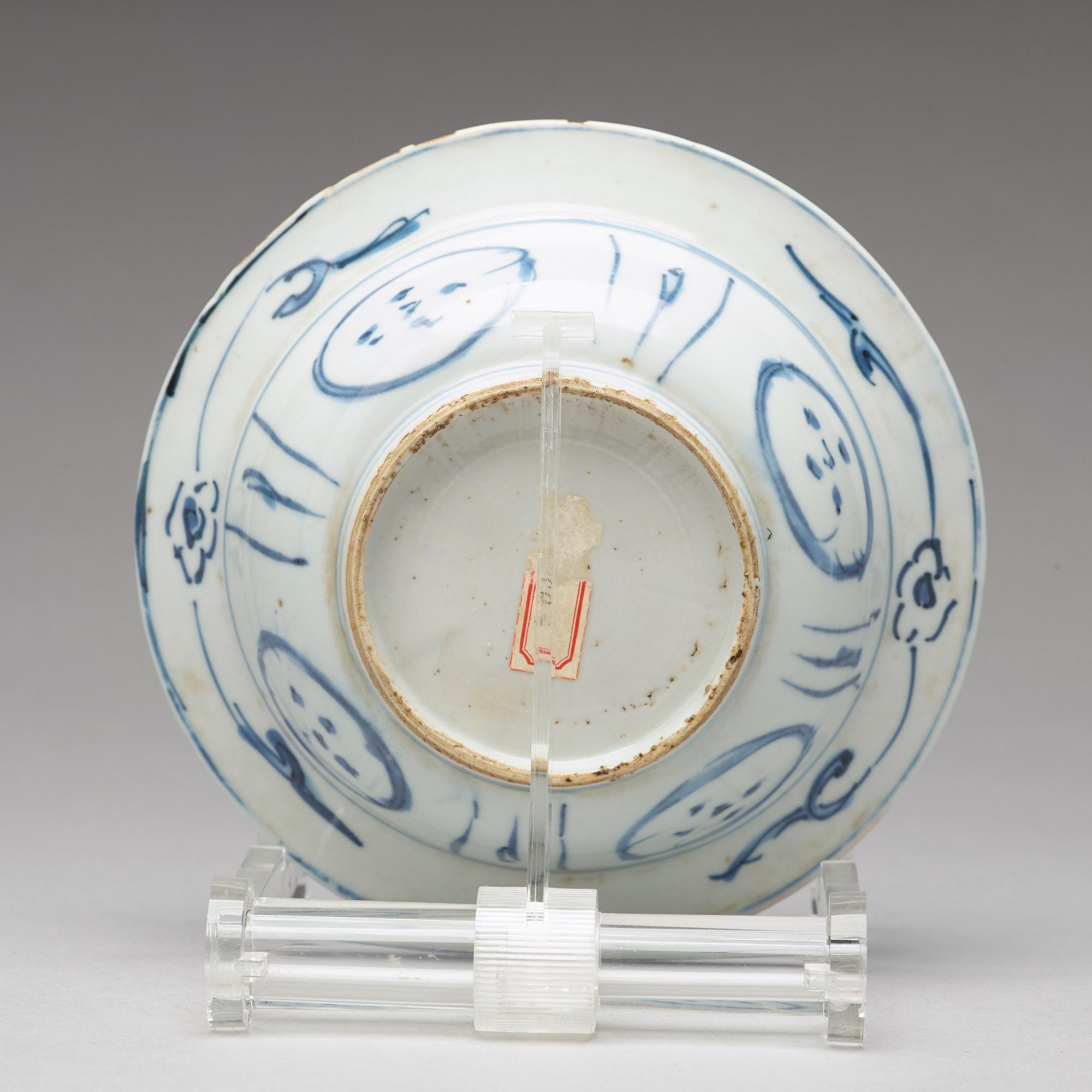 A set of 11 blue and white dessert dishes, Ming dynasty, Wanli (1573-1612).