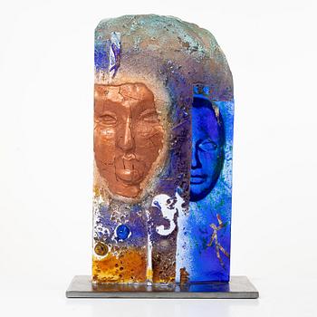 Björn Ekegren, a unique glass sculpture, Sweden, signed.
