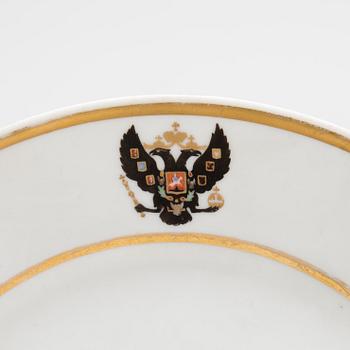 PLATE, porcelain, Russia, period of Nicholas I.