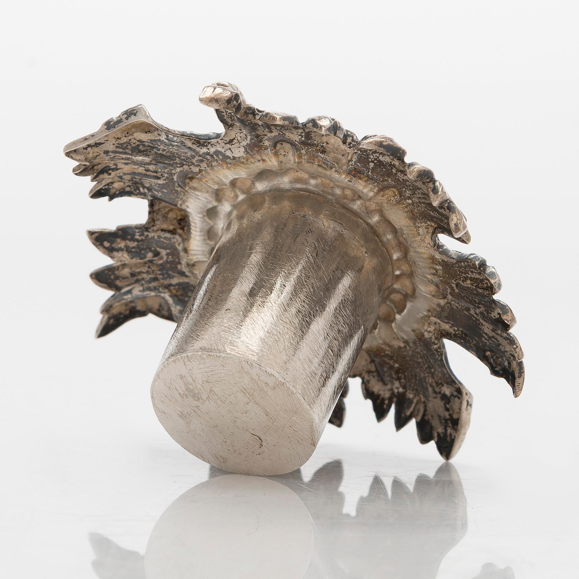 Gustaf Möllenborg, Ljusstakar, ett par, silver, Stockholm 1848. Nyrokoko.