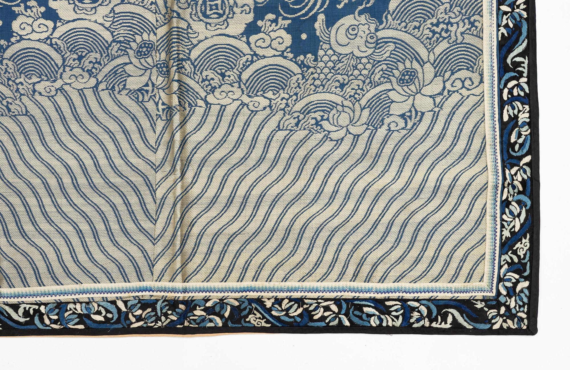 A large silk altar cover, Qing dynasty.