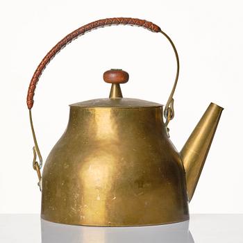 Sigurd Persson, a 1940's brass teapot.