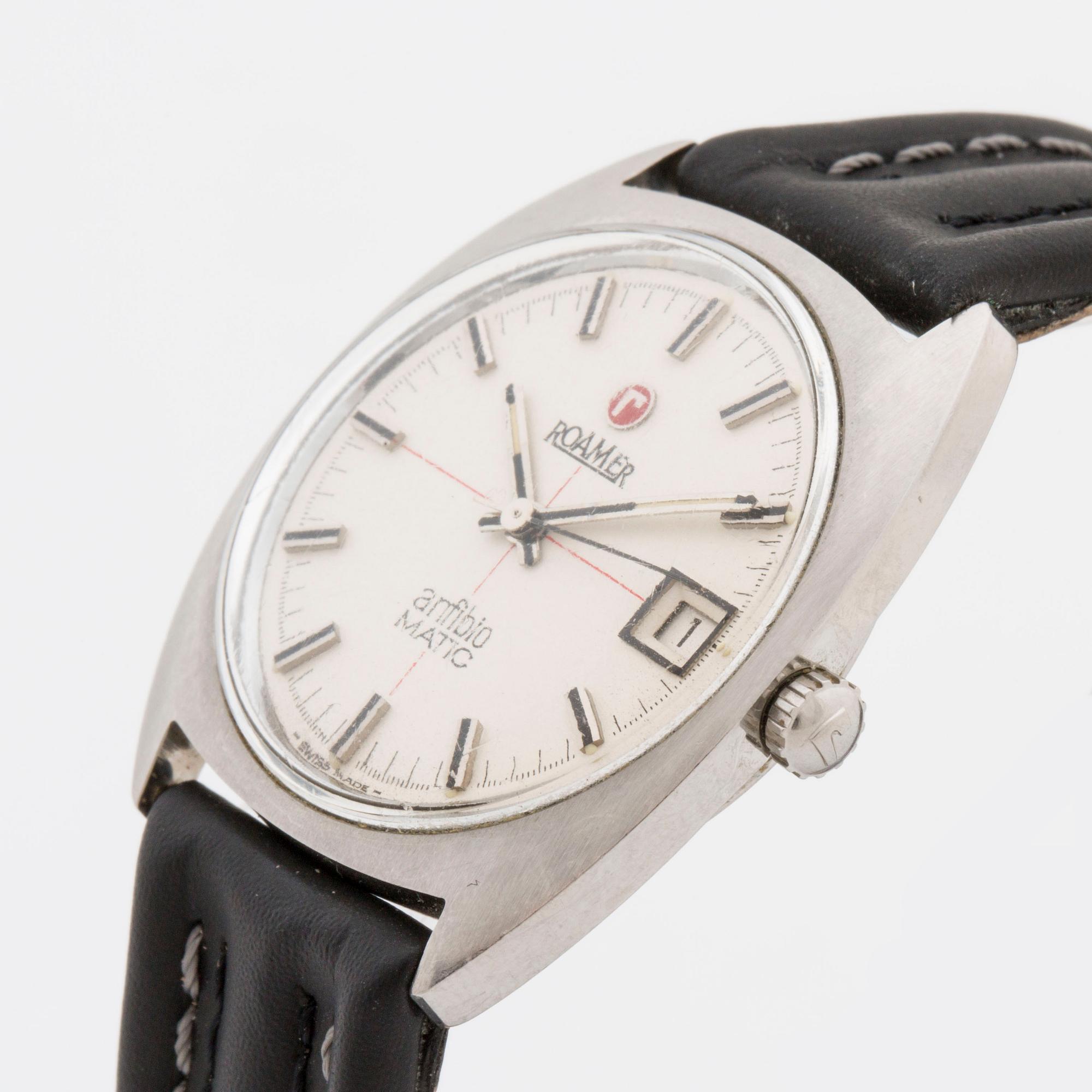 ROAMER anfibio Matic wristwatch 33 5 mm Bukowskis
