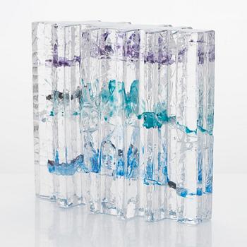 Helena Tynell, 'Forest' glass sculpture, signed Helena Tynell Riihimäen Lasi Oy.