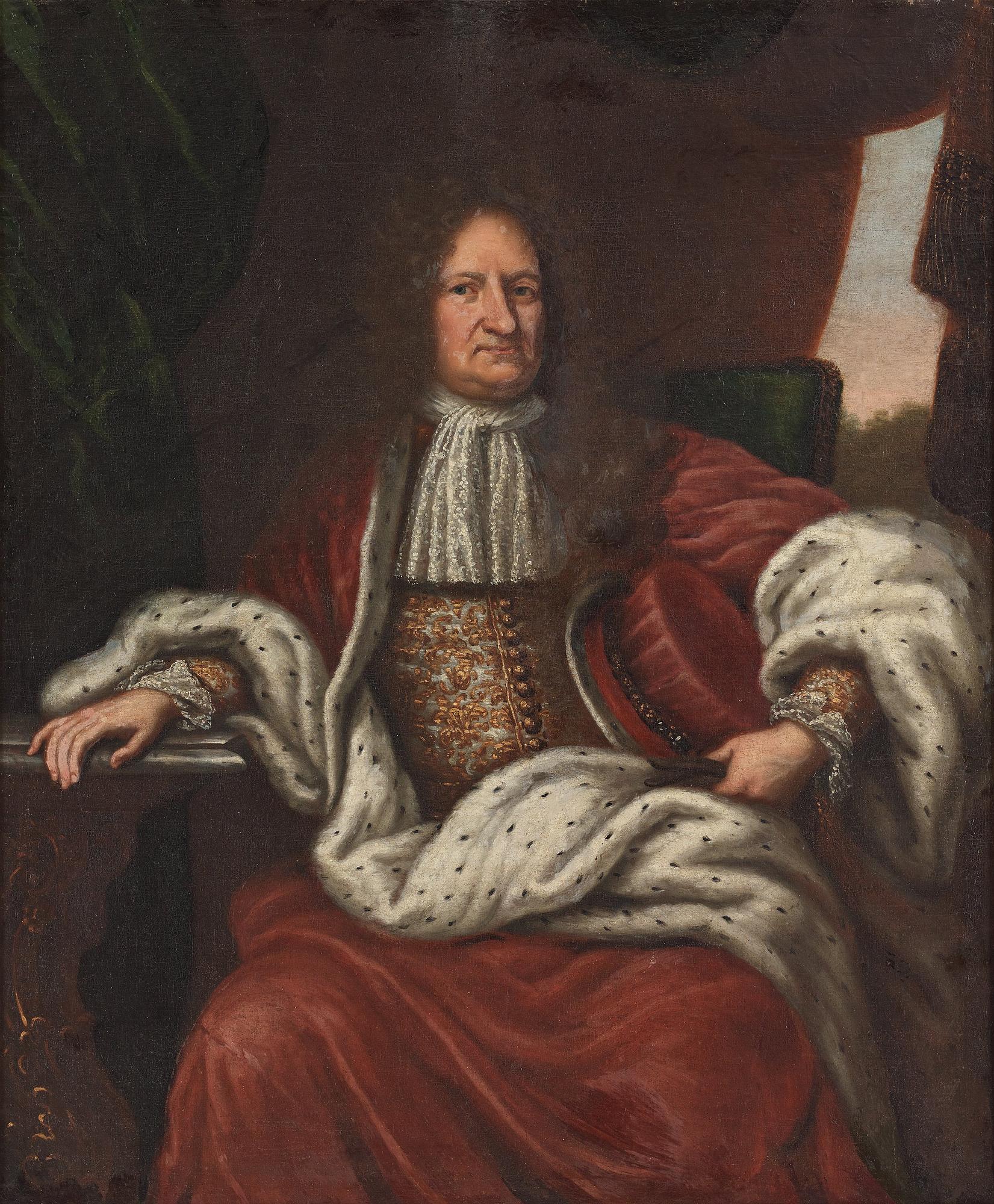 David Klöcker Ehrenstrahl Hans ateljé, "Greve Lars Wallenstedt" (1631-1703).