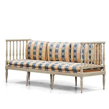 59. A late gustavian sofa, Stockholm, late 18th century.