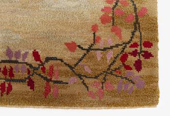 A knotted pile carpet, c. 275 x 177 cm, signed ES-FV-AJ.