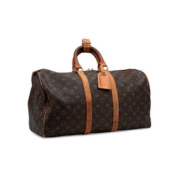 768. LOUIS VUITTON, a Monogram canvas "Keepall 45" bag.