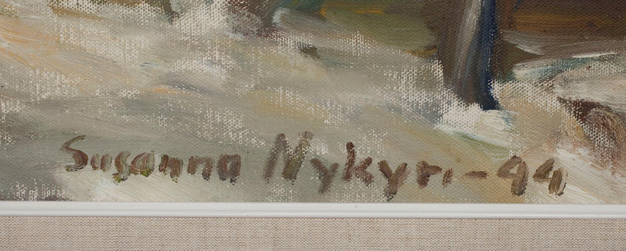 SUSANNA NYKYRI, olja på duk, signerad och daterad 1944.