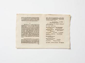 A Swedish share certificate, Ahlingsåhs Manufaktur Werk, No 175, 1728.