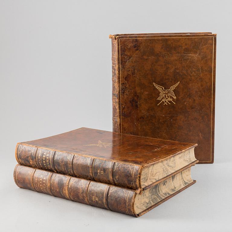 The von Wright brothers, three volumes "Svenska Fåglar", Börtzells tryckeri AB, Stockholm 1927-1929.