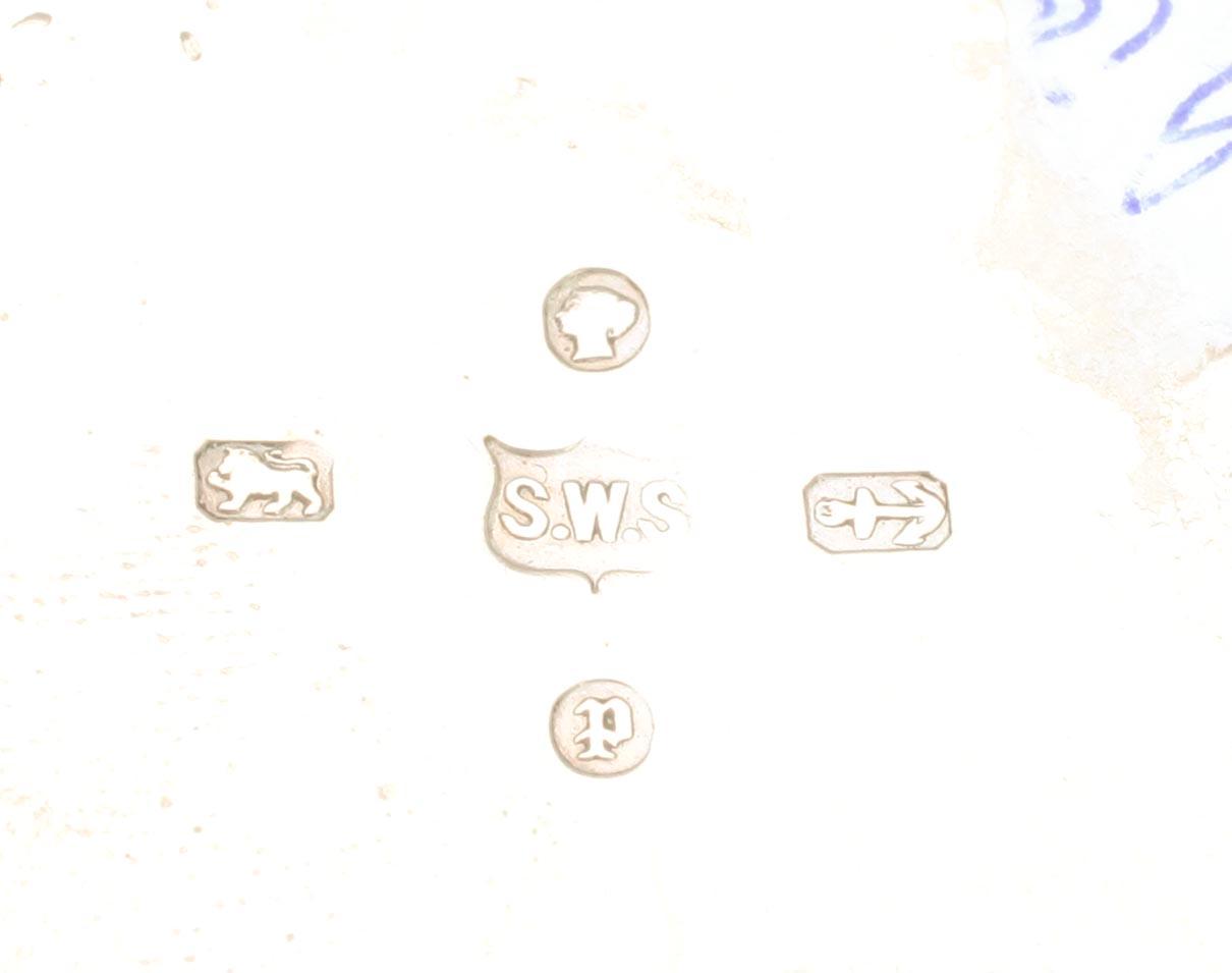PARTI SILVER, 4 delar, Birmingham, England 1800-talets slut, samt Tyskland. Vikt 530 g.