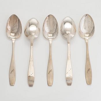 A 45 piece set of silver cutlery, Hämeenlinna, Turku, Vaasa, 1937-1963.