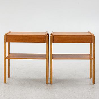 A pair of nightstands, AB Carlströms & co Möbelfabrik, second half of the 20th century.