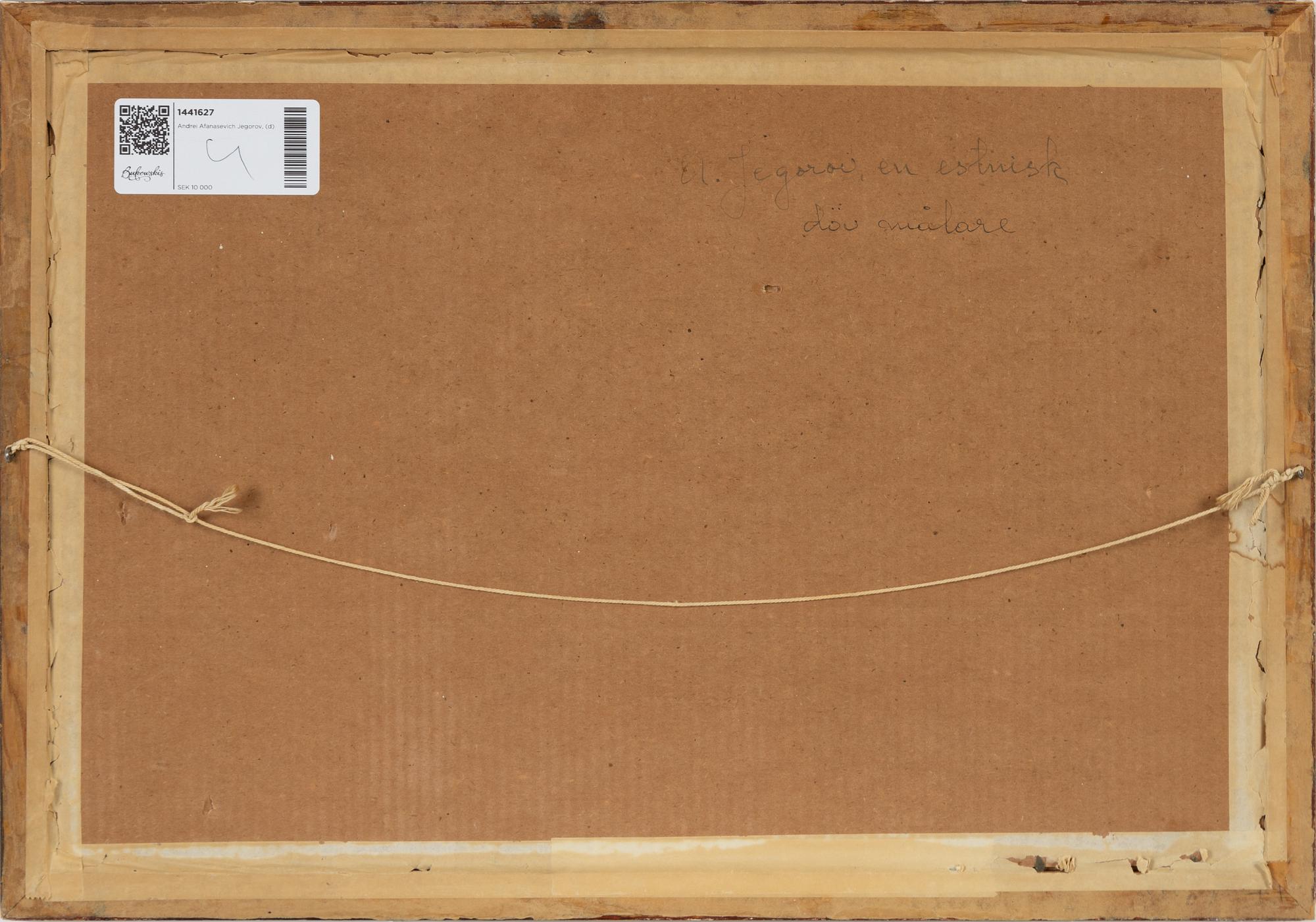 Andrei Afanasevich Jegorov, gouache, signed.
