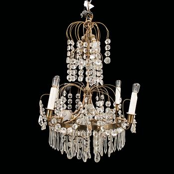LJUSKRONA, gustaviansk stil, 1800-tal. Höjd: 60 cm.