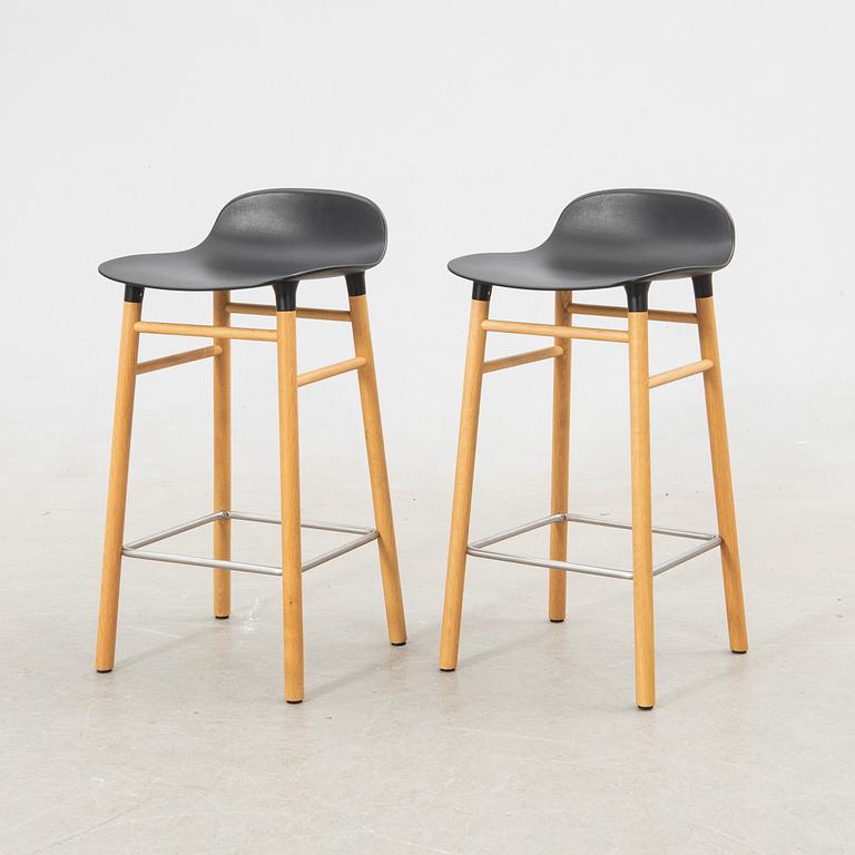 Simon Legald, bar stools a pair, Normann Copenhagen contemporary.