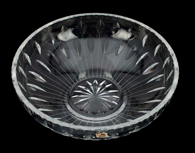 KRISTALLSKÅL, glas, Riihimäen Lasi Oy. 1900-talets senare hälft.