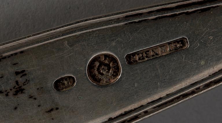 PARTI SILVER/NYSILVER, 4 delar, 1800/1900-tal.