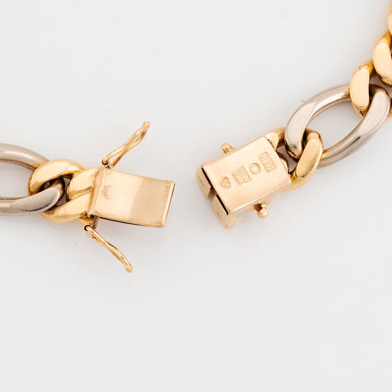 Armband 18K guld och vitguld, Jan Hellströmer.