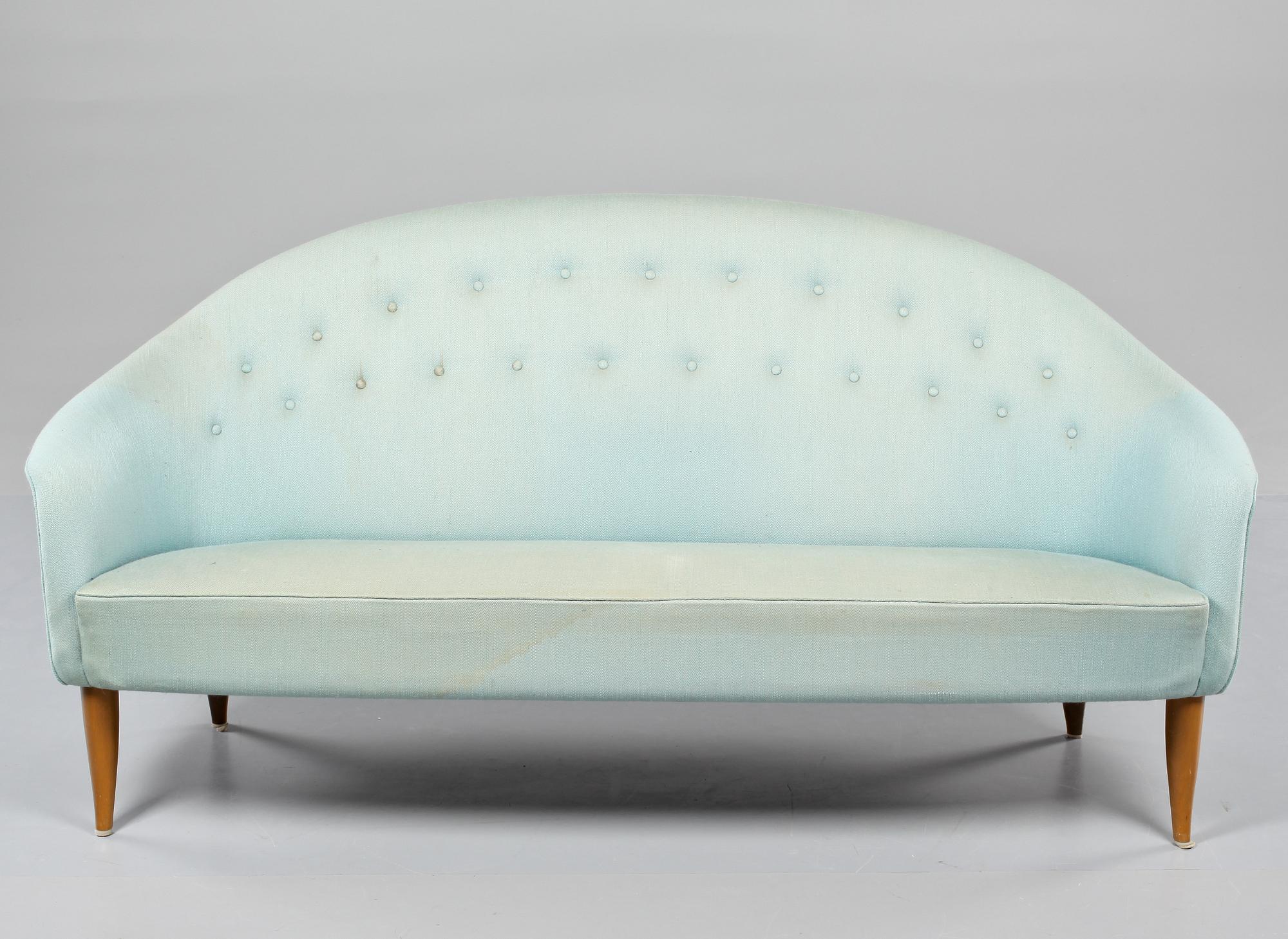 SOFFA samt FÅTÖLJ, "Paradiset", Kerstin Hörlin-Holmquist, NK:s Trivaserie, 1950/60-tal.