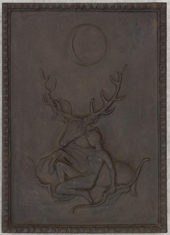 Swedish Grace, wall relief, attributed to Näfveqvarns bruk.