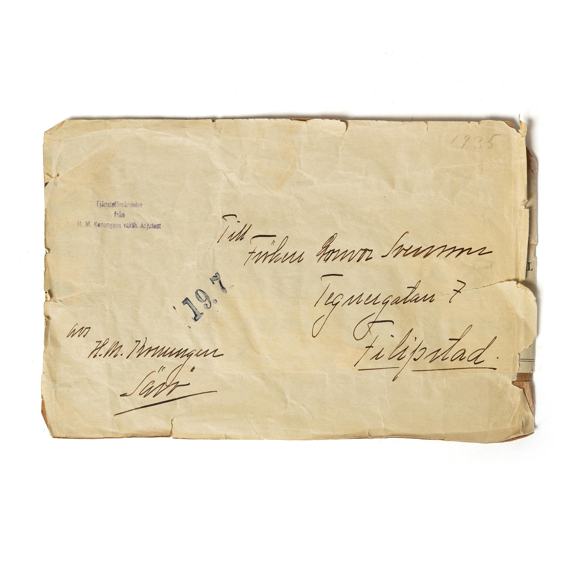 Tennis racket, provenance: King Gustaf V.