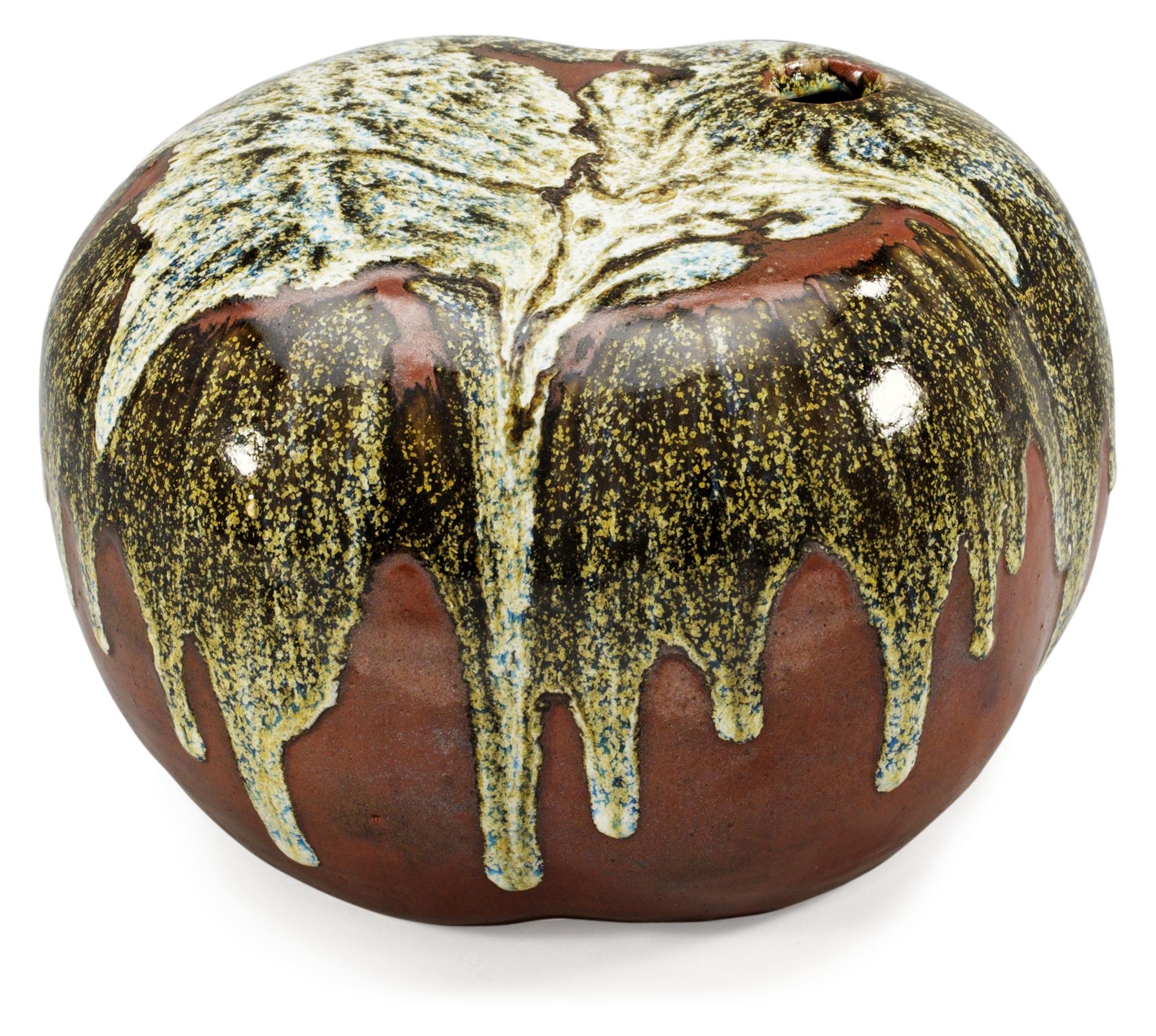 An Erik Plöen stoneware vase/sculpture, Norway.