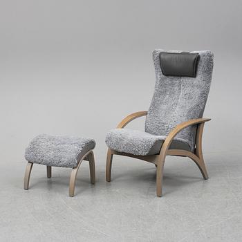 A 'Delta Adventure' easy chair with foot rest, Brunstad, Norge.