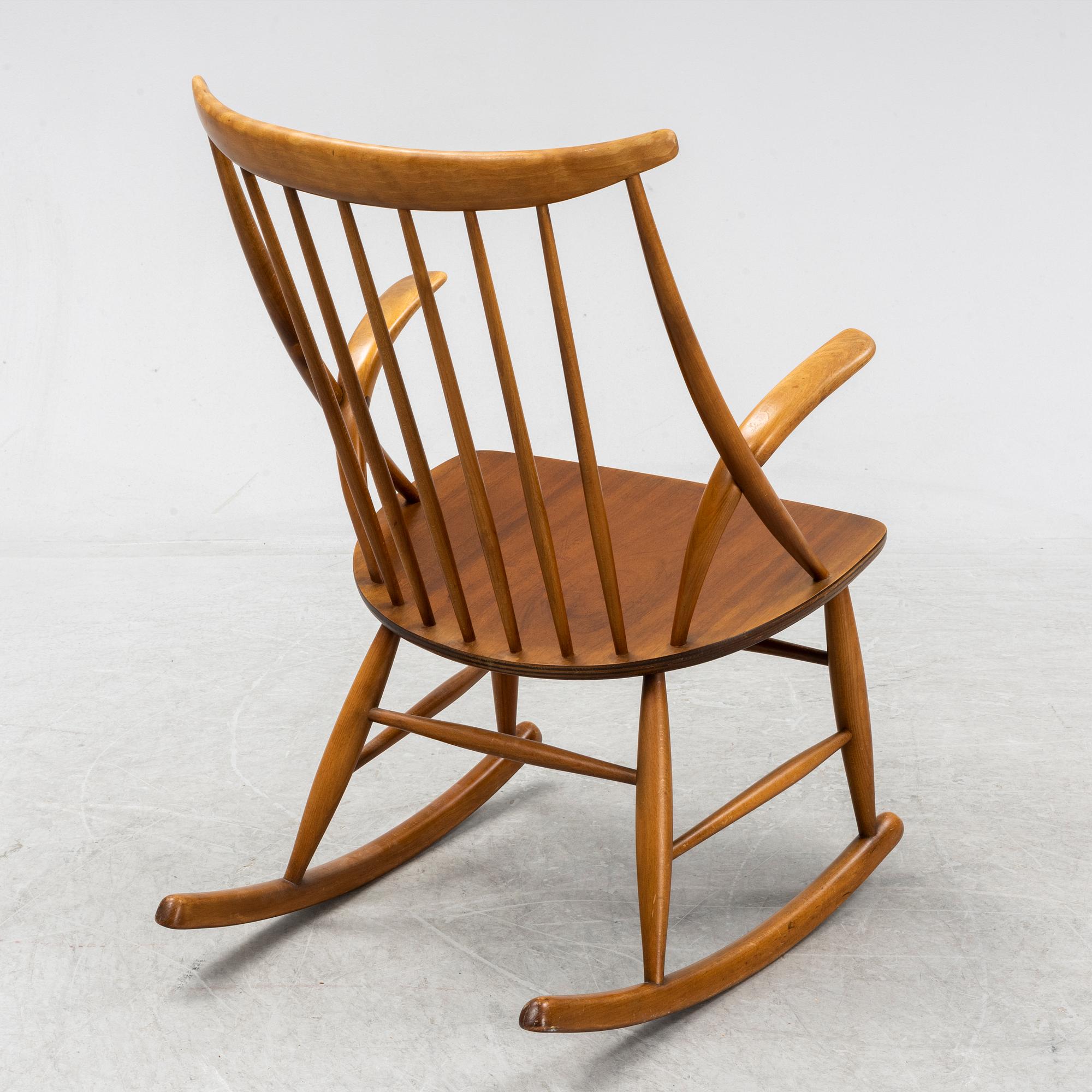 Illum Wikkelsø, gungstol, "Gyngestol Nr. 3",  Eilersen, 1900-talets mitt.