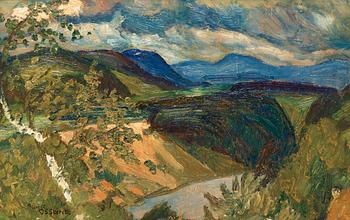 888. Helmer Osslund, Blue mountains.