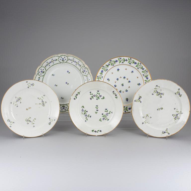 A set of 71 pieces of table wear,  Royal Copenhagen and Barbeaux, Bernardaud B & Co Limoges France.