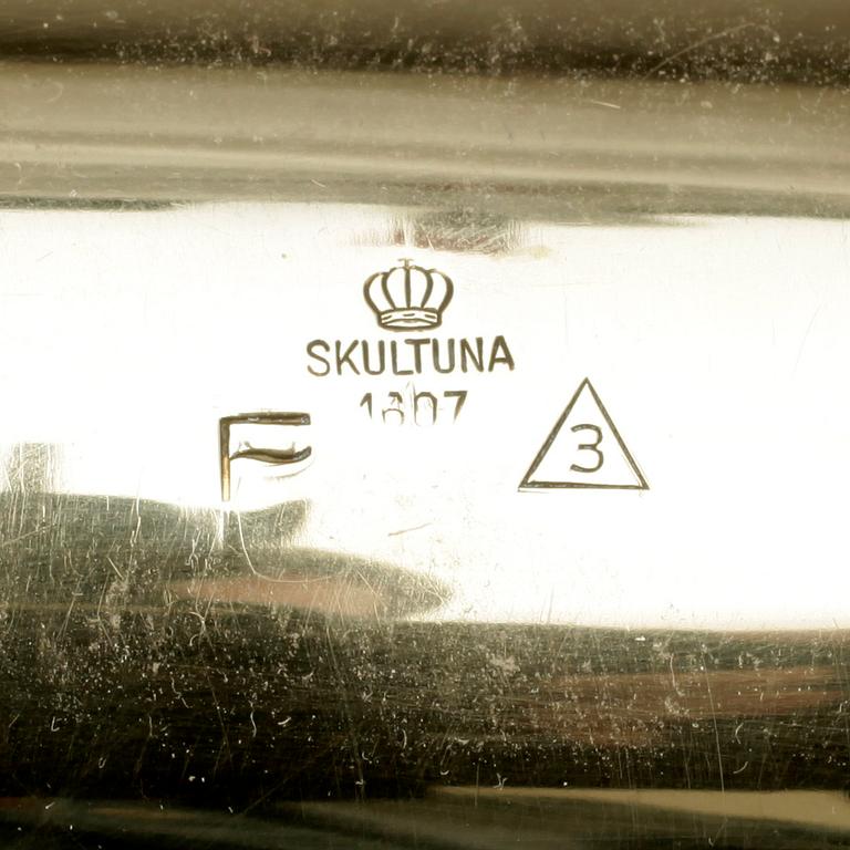 PLUNTA OCH SUPKOPPAR, 1+2 st, mässing och förgylld mässing, Pierre Forsell, Skultuna.