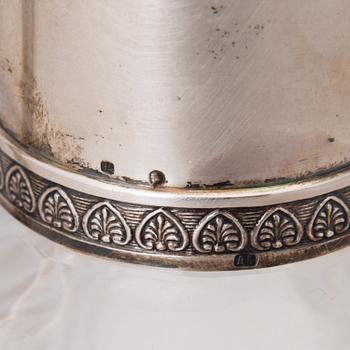 A RUSSIAN SILVER DECANTER, Morozov, St:Petersburg ca 1900.