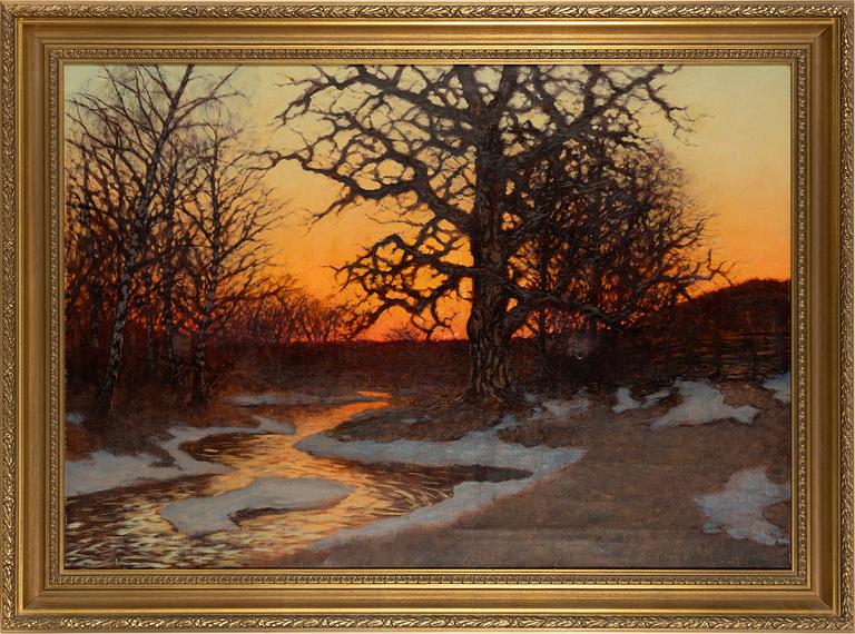 Edvard Rosenberg, Skymningslandskap.