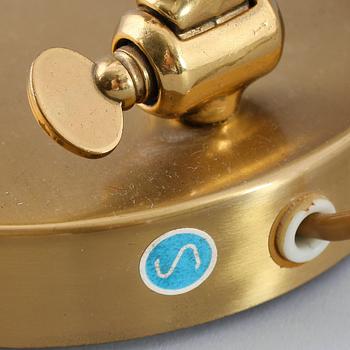 PIANOLAMPA, mässing, 1900-talets andra hälft.