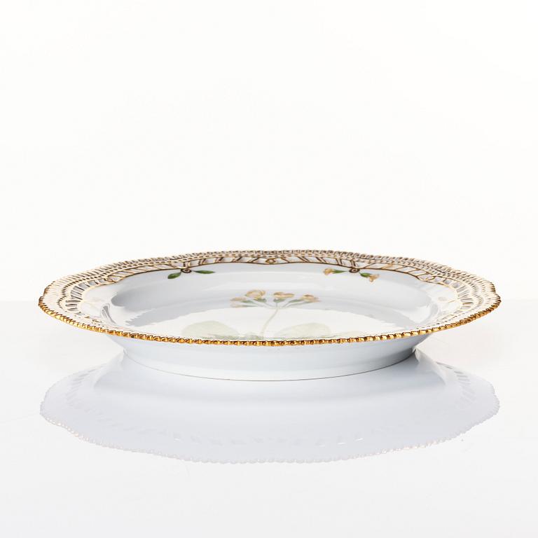 A Royal Copenhagen 'Flora Danica' dish, Denmark, circa 1900.