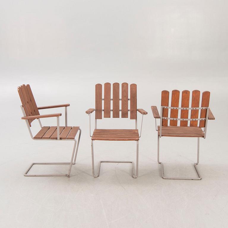Artur Lindqvist, trädgårdsstolar, 3 st, "A2 M", Grythyttan, 1900-talets andra hälft.