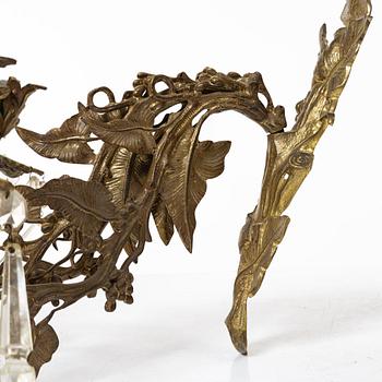 Wall lights a pair, late 19th century.