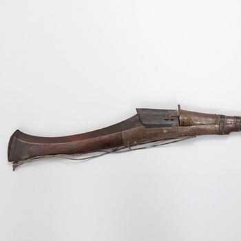 A 19th century musket, probably from the Ottoman Empire.