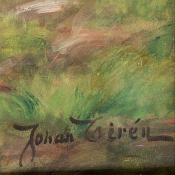 JOHAN TIRÉN, watercolour and gouache, signed Johan Tirén.