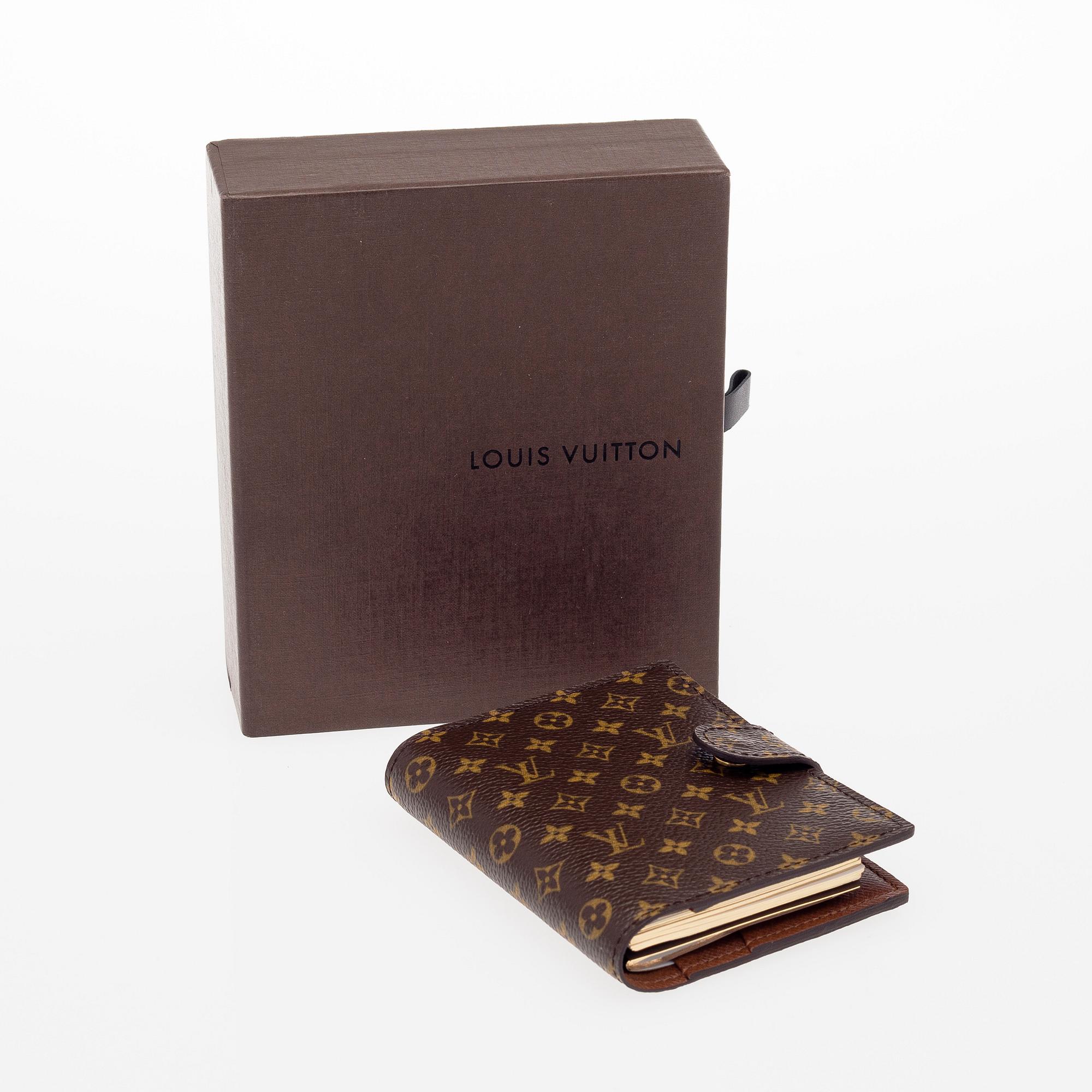 Mini agenda -cover with address book and notepad, for the 150 years of Louis Vuitton in 2004.