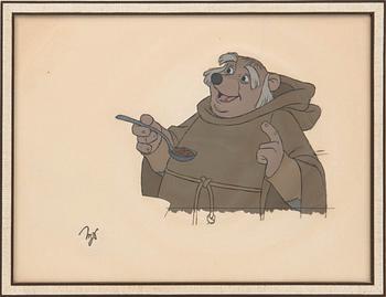 Film cell from the film "Robin Hood," Walt Disney.