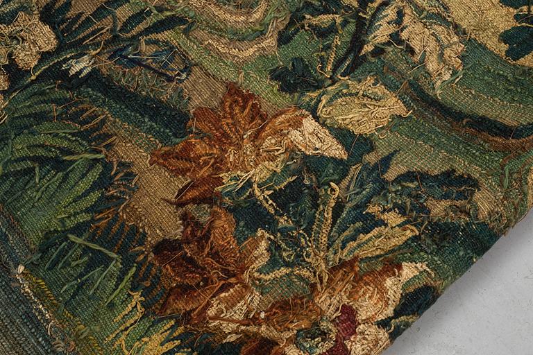 A tapestry, "Verdure", tapestry weave, ca 312-318 x 302-307 cm, Aubusson around 1700-first half of the 18th century.