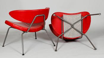 FÅTÖLJER, 1 par, 1950-/1960-tal.