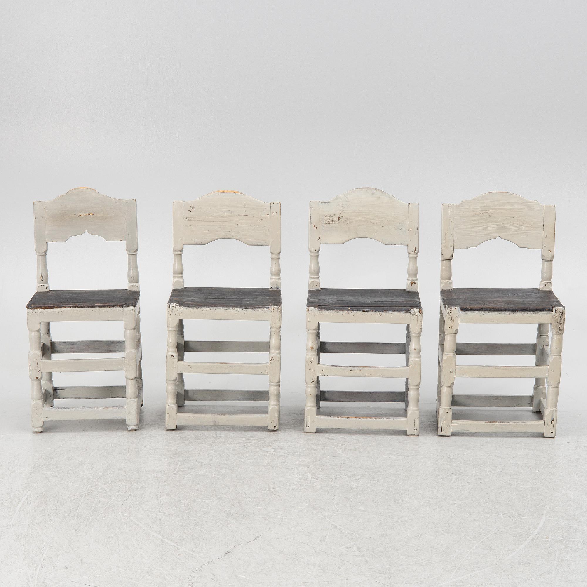 A set of four 18/19 th century chair.